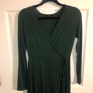 Green fashion nova flow dress